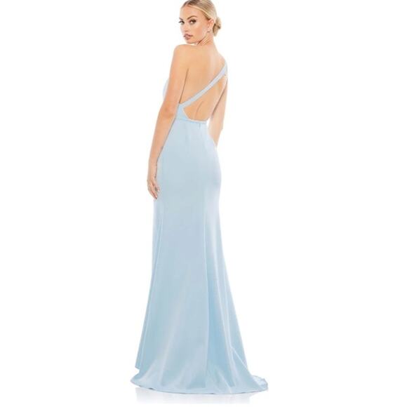 NWT ONE SHOULDER JERSEY MERMAID GOWN SZ 12 - Picture 2 of 8